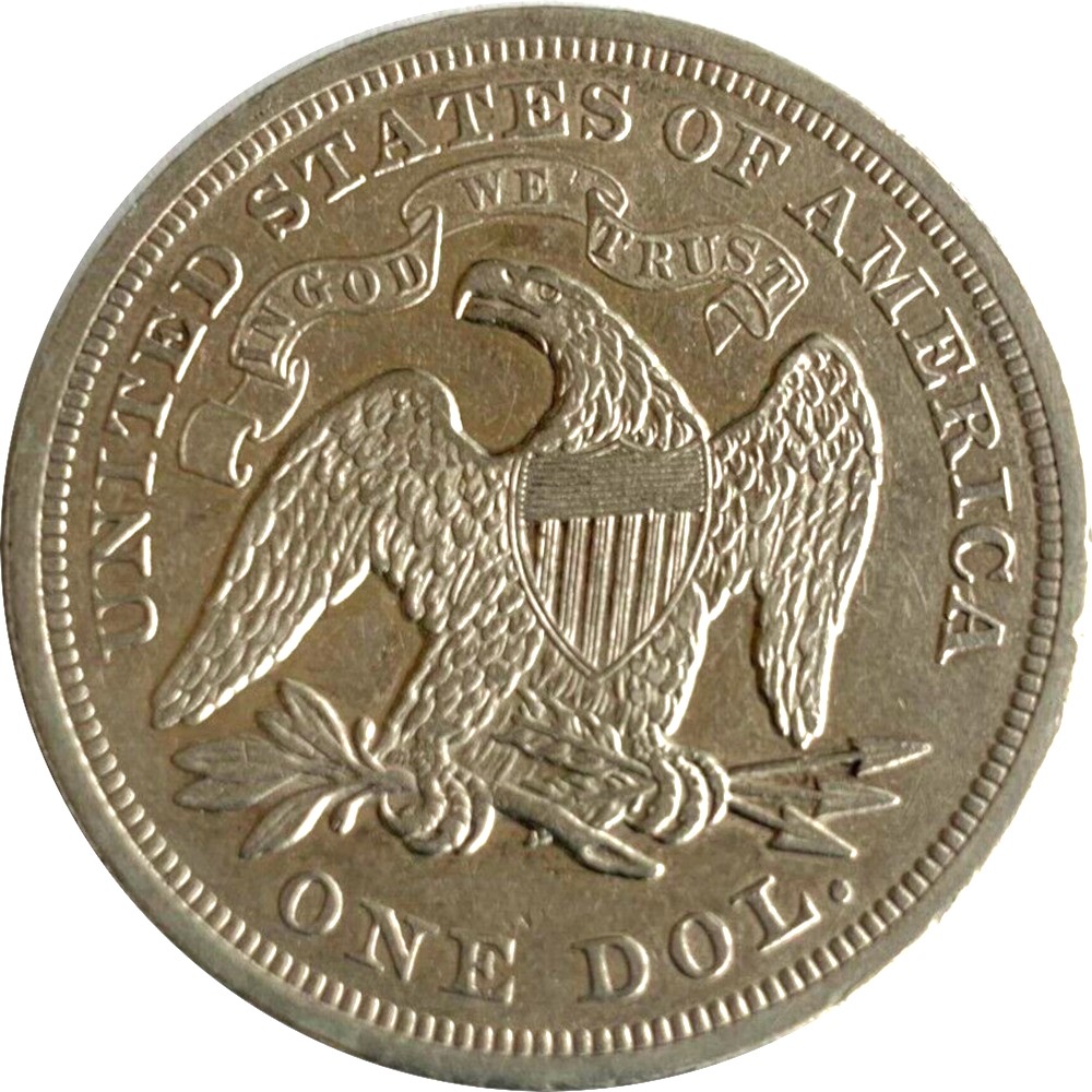 1871-$1-Liberty-Seated-Dollar-Type-4-With-Motto